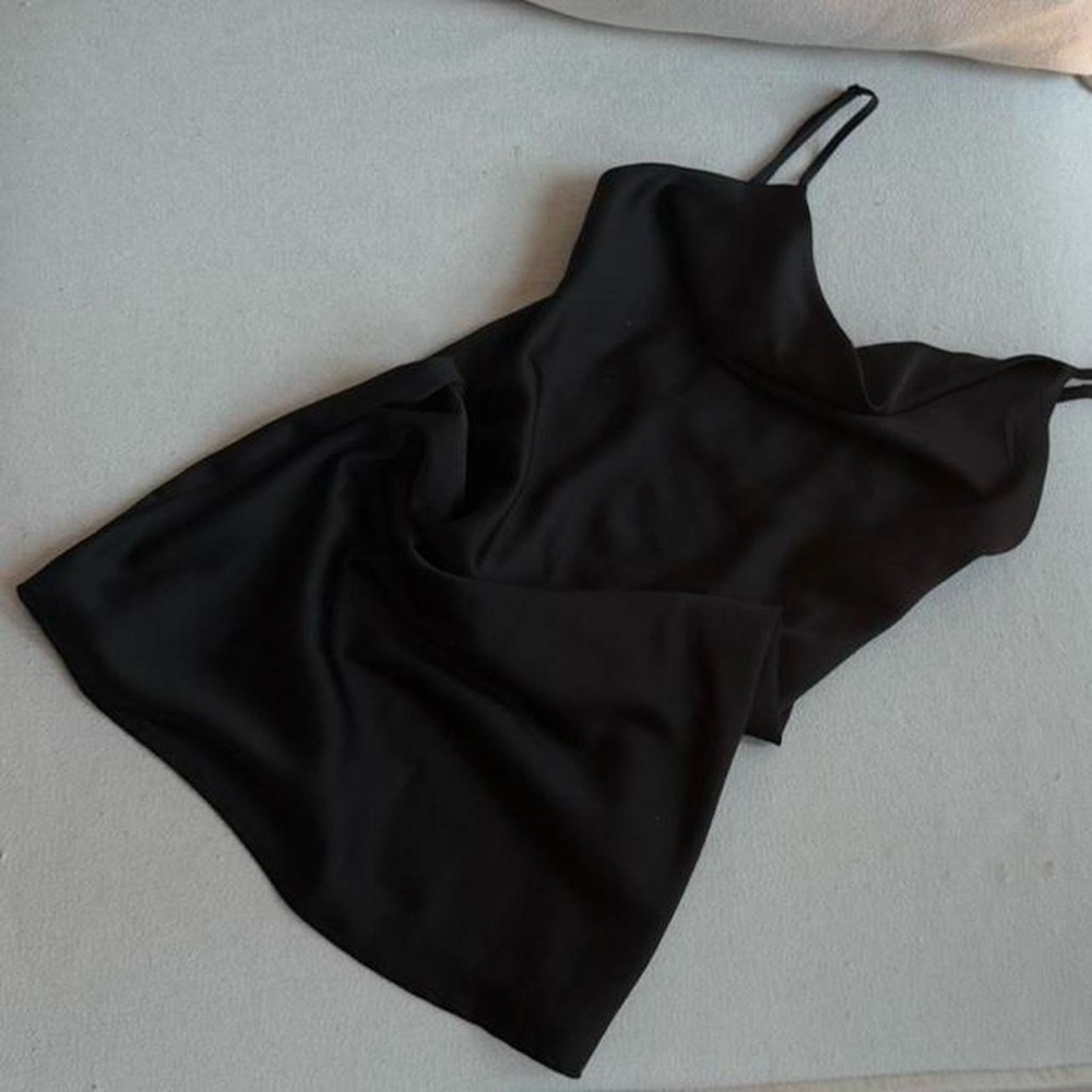 Urban Outfitters Black Satin Slip